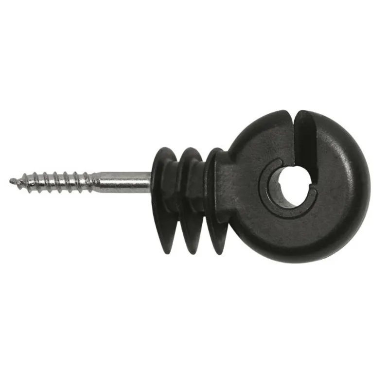 Wolseley Screw In Fencing Insulators 25 Pack - Black