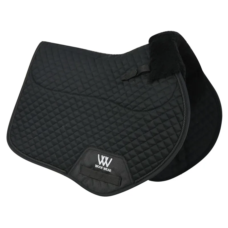 Woof Wear Vision Elegance Sheepskin Close Contact Saddlecloth - Black