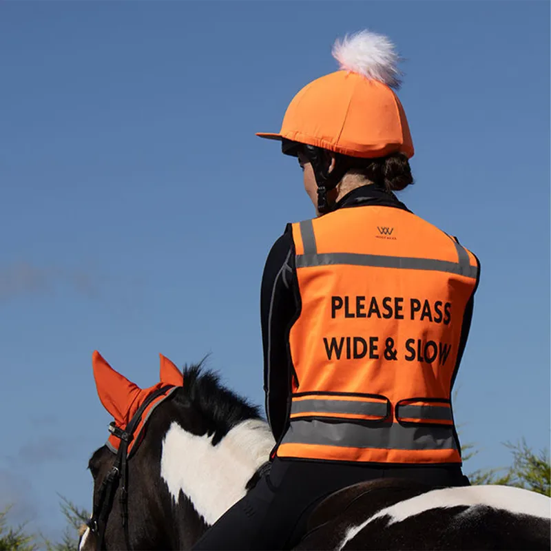 Woof Wear Hi-Viz Adults Riding Vest - Orange-1