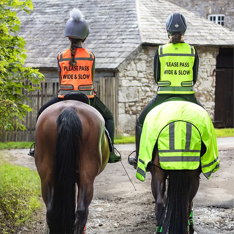 Woof Wear Hi-Viz Adults Riding Vest - Yellow-2