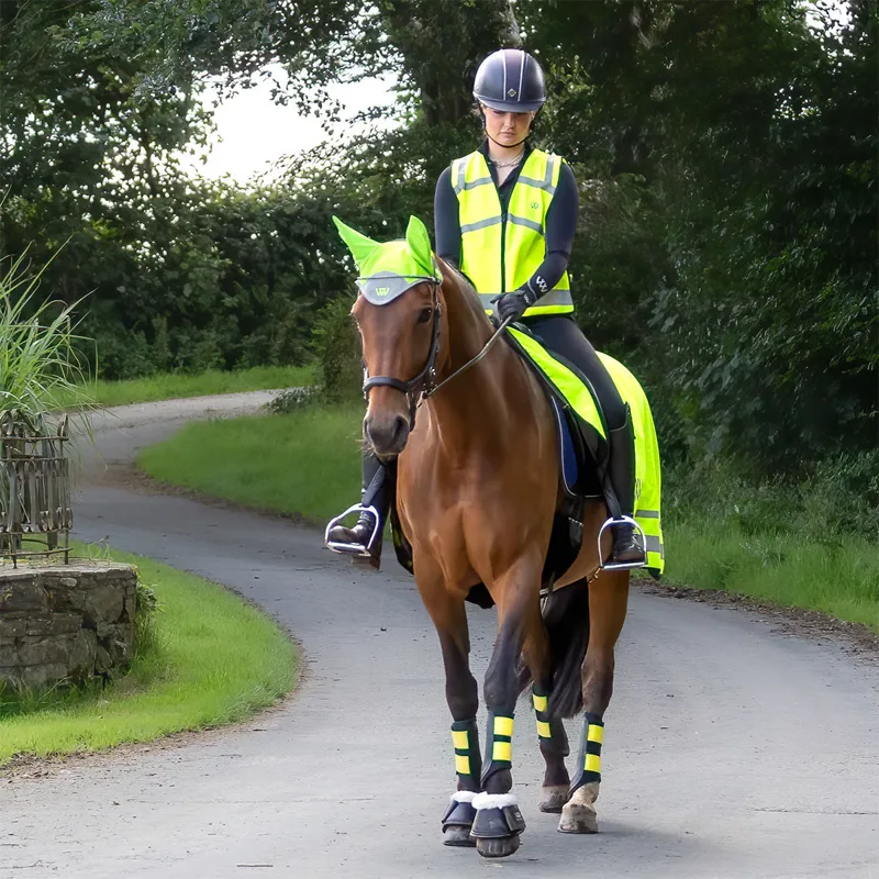 Woof Wear Hi-Viz Junior Riding Vest - Yellow-1